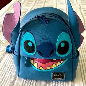 Loungefly Disney Stitch Face Mini Backpack